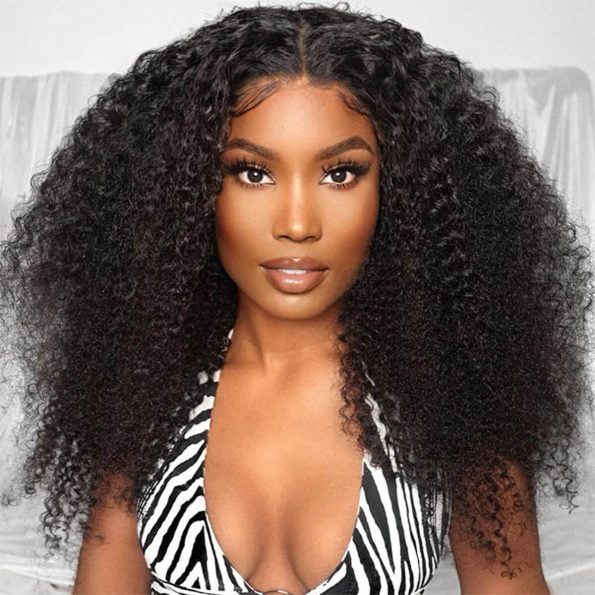 silk base kinky curly wear go wig