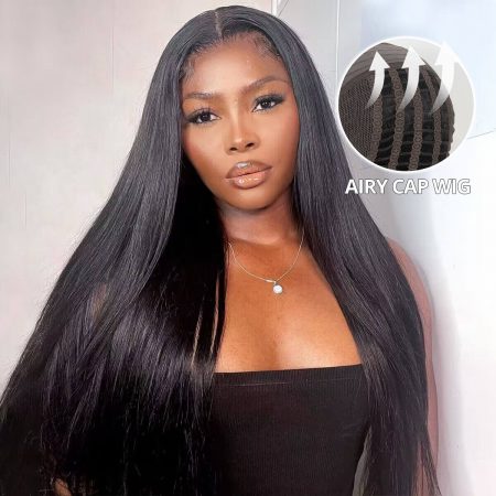 straight airy cap wig wear go
