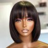 straight bob wig with bang