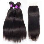 Straight Hair 4 Bundles With Closure