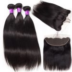 Straight Hair 3 Bundles With Frontal