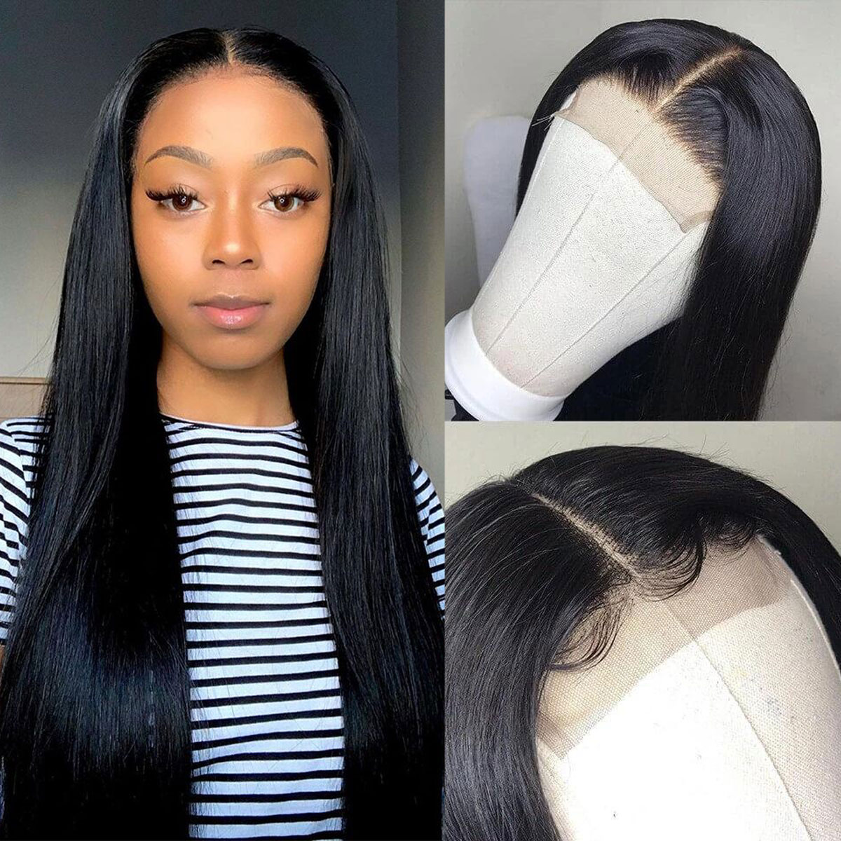 straight hair 4x4 lace wigs