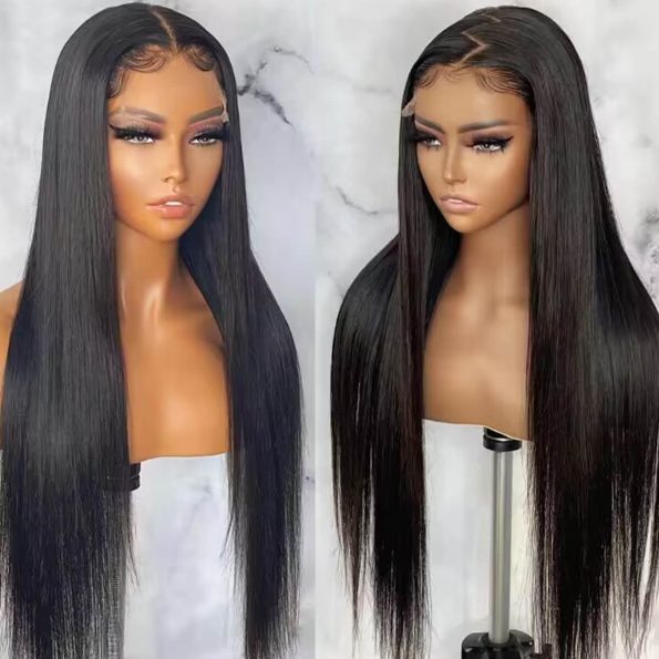 straight hd lace closure wig (2)