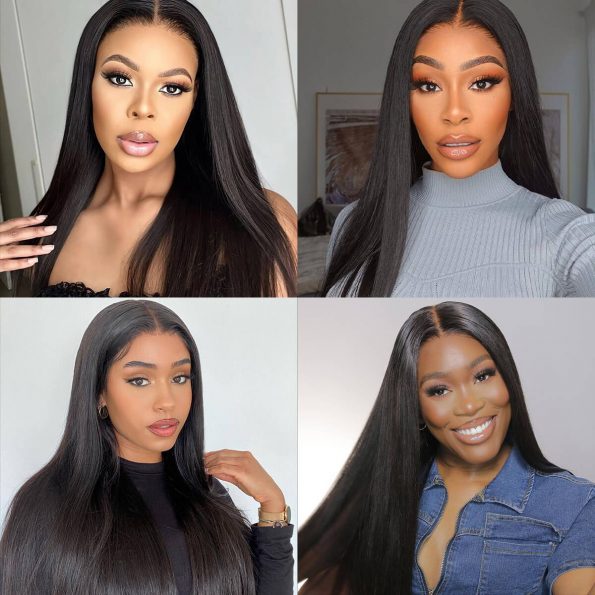 straight hd lace closure wig