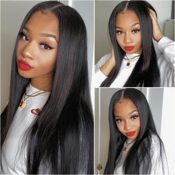 straight lace frontal wig