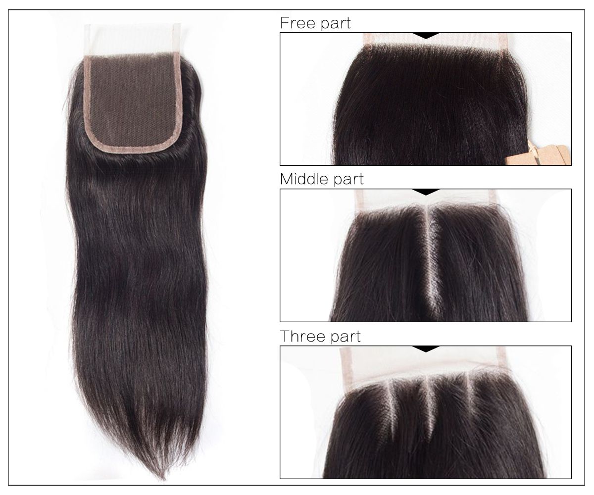 Straight Hair 4 Bundles With Closure