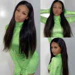 5×5 straight closure wig8174