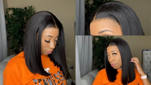 transparent lace front wig