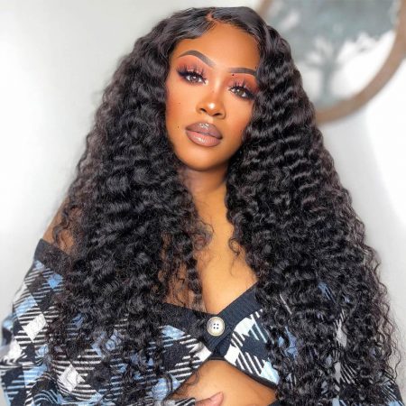 upgrade 6x5 pre cut lace wig deep wave