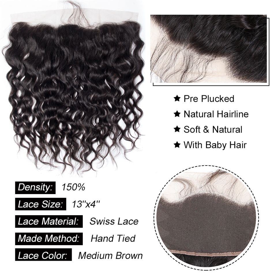 Water Wave 3 Bundles With Frontal