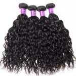 water wave Hair 4 Bundles With 6×6 Lace Closure