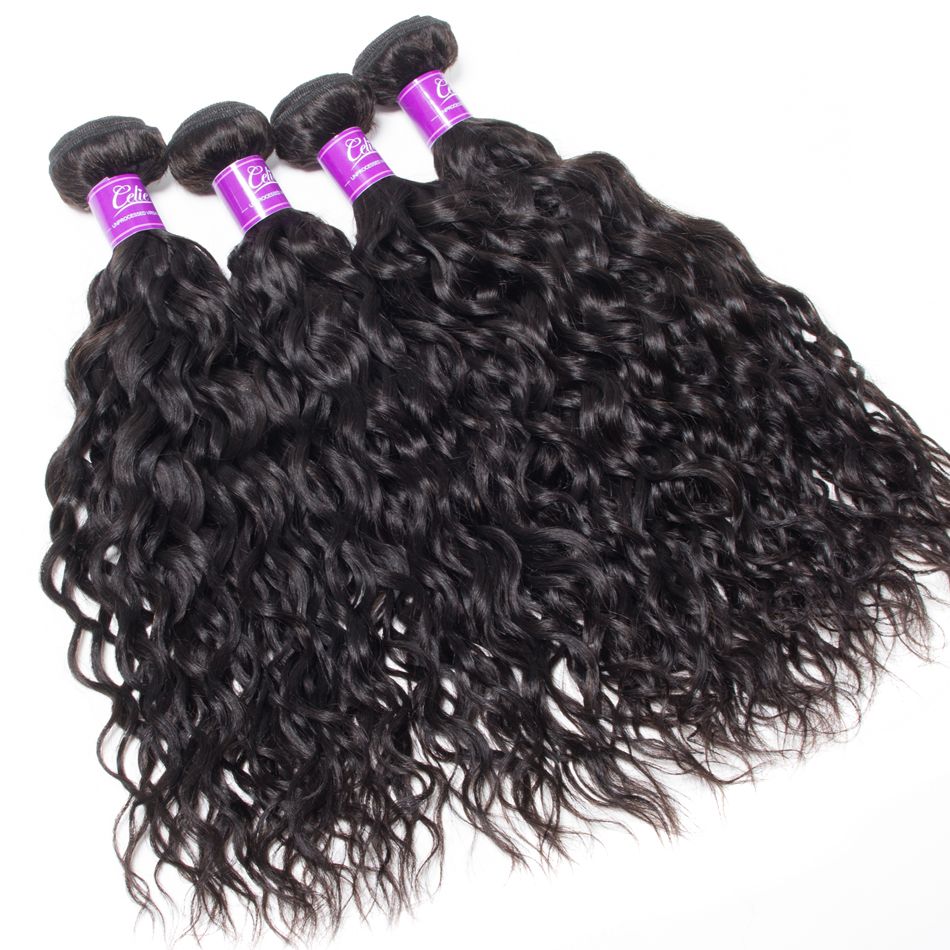 Water Wave 4 Bundles With Frontal