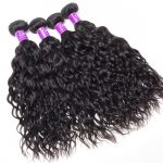 water wave Hair 4 Bundles With 6×6 Lace Closure