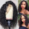 short water wave lace front wig