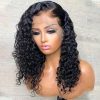 short water wave lace front wig