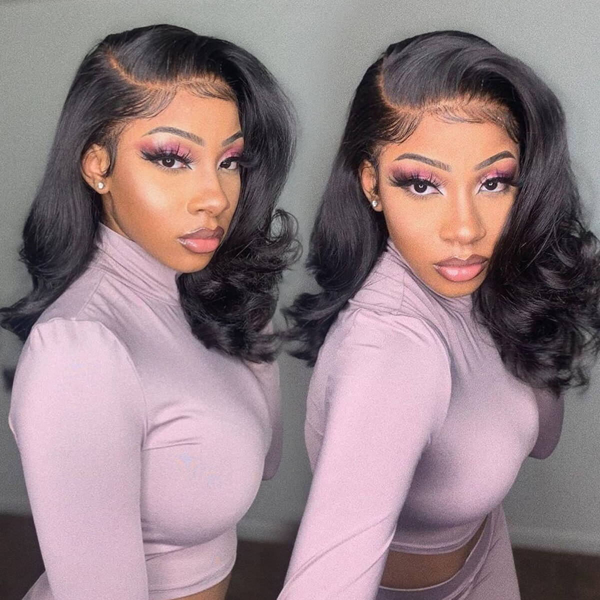 Short Body Wave Lace Front Wig