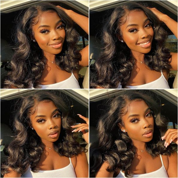 upgrade 6×5 pre-cut lace wig new body wave glueless wig