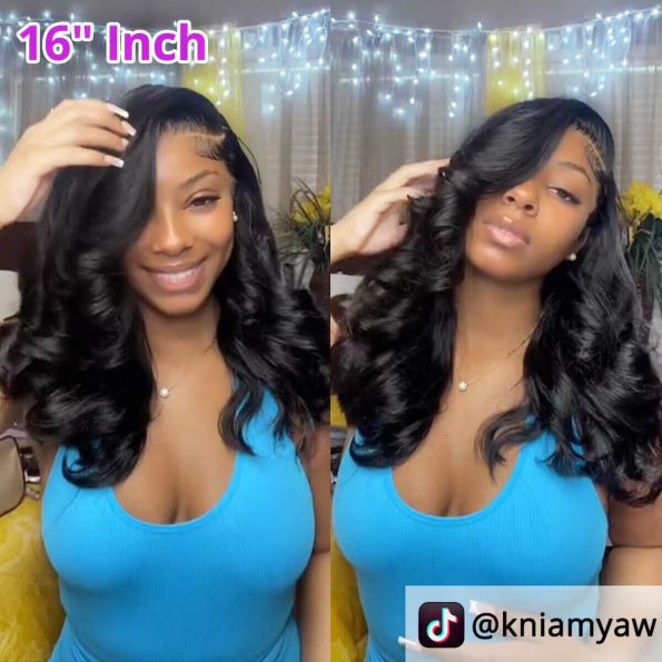 influencer same look short cut loose body wave wig