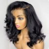 short body wave wig pre-bleached knots