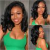 upgrade 6×5 pre cut lace wig short cut body wave