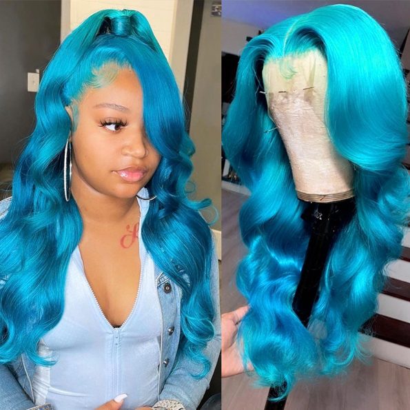 blue body wave lace front wig (2)