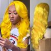 colored human hair wig