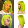 colored bob wigs human hair