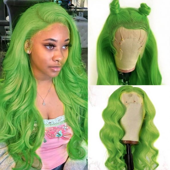 green lace front wig (1)
