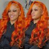 colored human hair wig