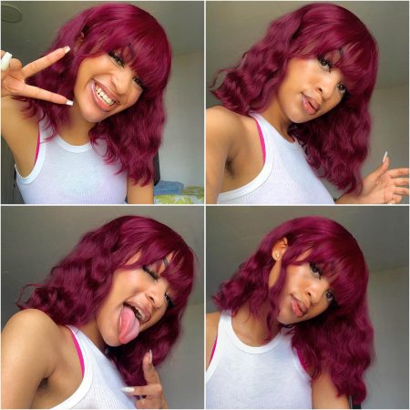 99j short wavy loose deep wave hair