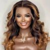 honey blonde bob wig body wave (1)