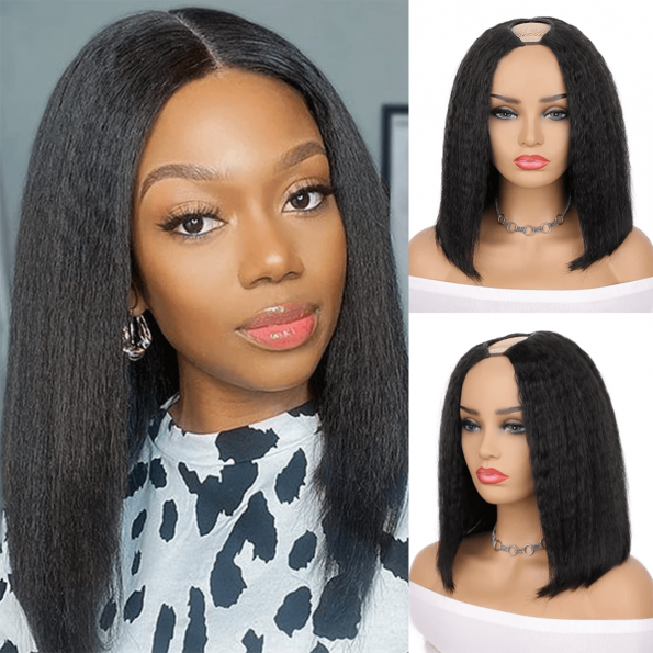 u part kinky straight bob wig (1)