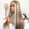 blonde highlight wig body wave