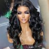 Barrel curls new body wave air cap wig
