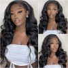 Barrel curls new body wave air cap wig