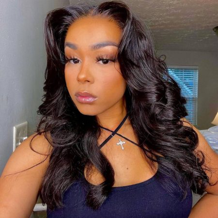 Barrel curls new body wave air cap wig