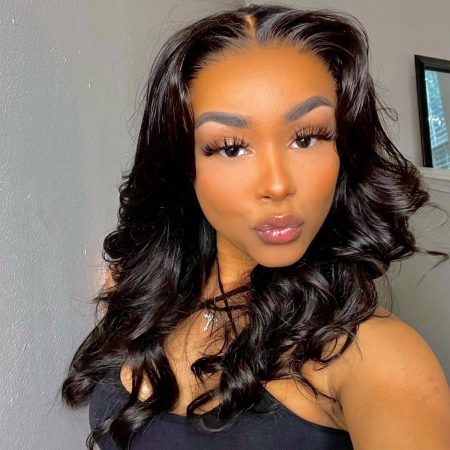 Barrel curls new body wave air cap wig