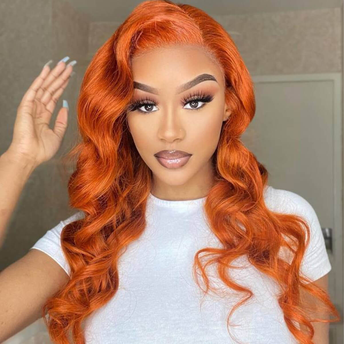 ginger body wave lace front wig (1)