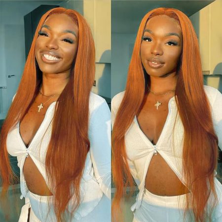 ginger straight lace front wig (1)