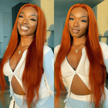 ginger straight wig