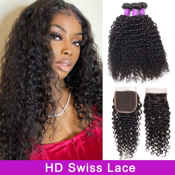 curly bundles with hd closure