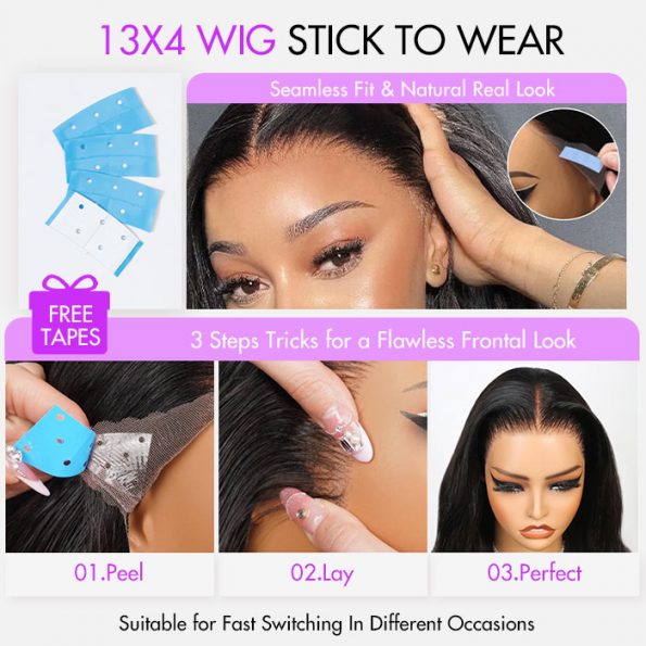 13×4 free wig tape