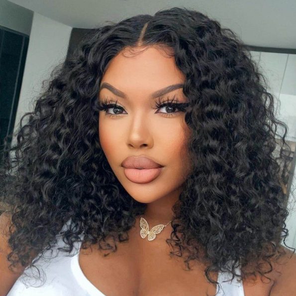 bouncy deep curly glueless wig