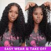 Deep wave lace front wig