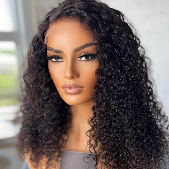 glueless curly lace front wig (4)