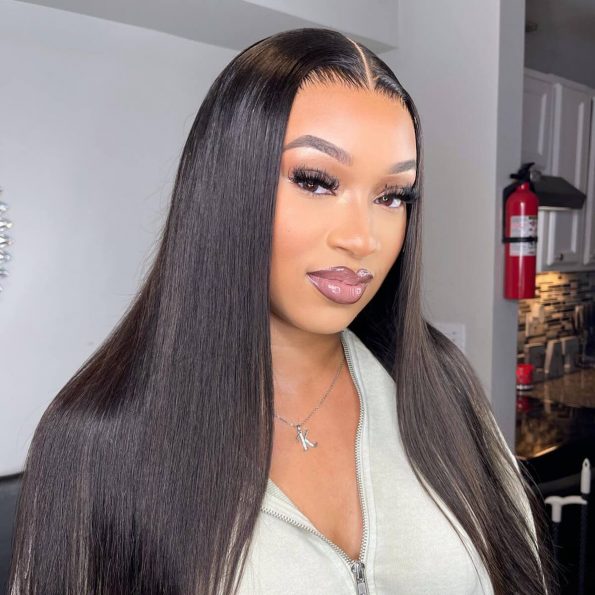 glueless lace wig straight hair