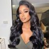 pre-bleached knots 13x4 hd full frontal wig