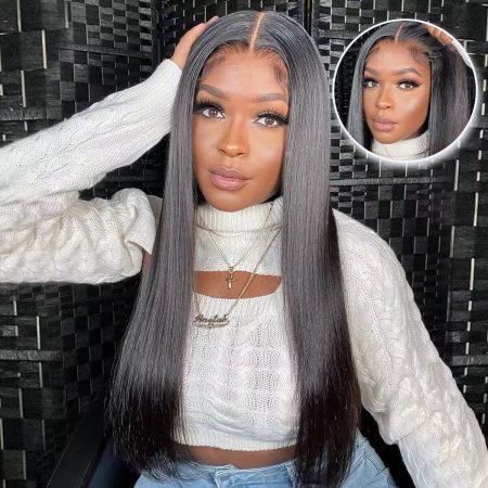 pre-cut lace wear go straight wig
