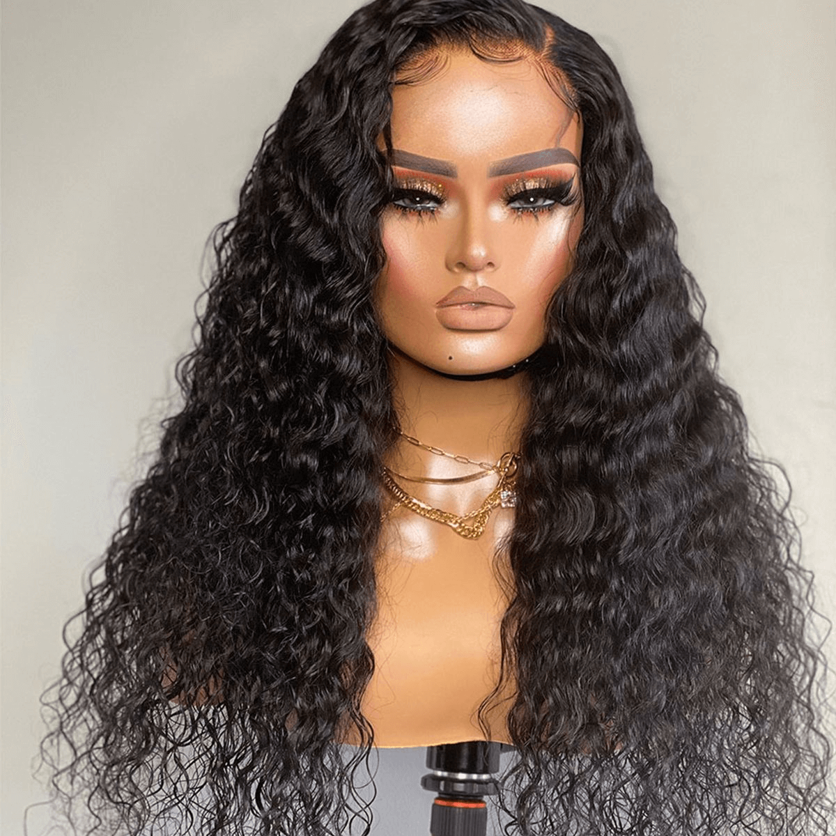 water wave glueless lace closure wig (2)