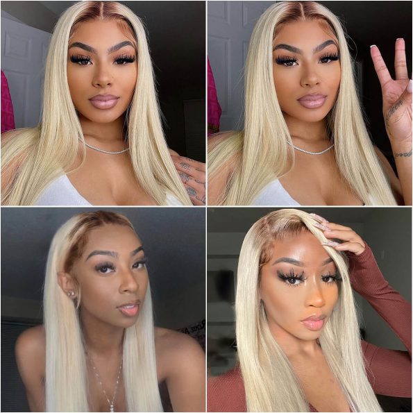 blonde hair with brown root (3)